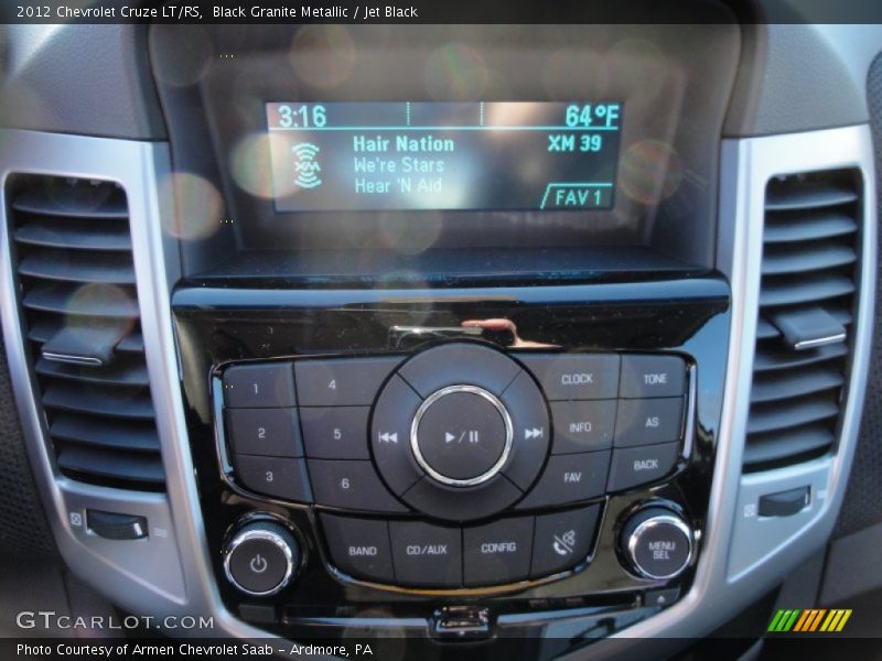 Black Granite Metallic / Jet Black 2012 Chevrolet Cruze LT/RS