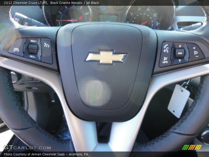 Black Granite Metallic / Jet Black 2012 Chevrolet Cruze LT/RS