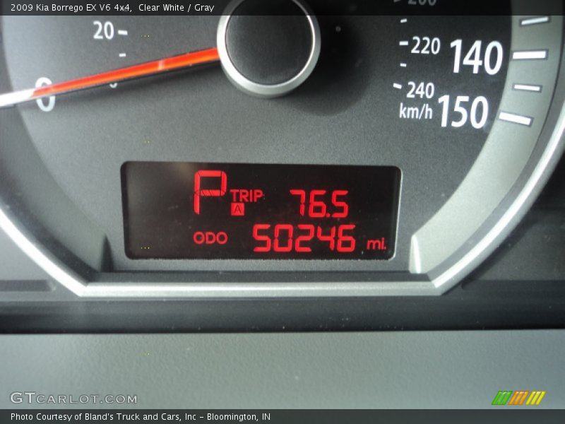 Clear White / Gray 2009 Kia Borrego EX V6 4x4