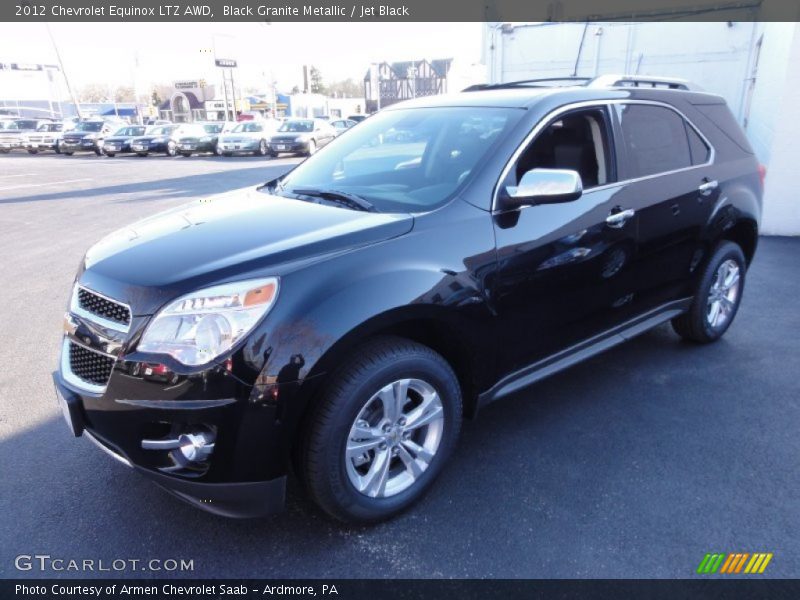 Black Granite Metallic / Jet Black 2012 Chevrolet Equinox LTZ AWD