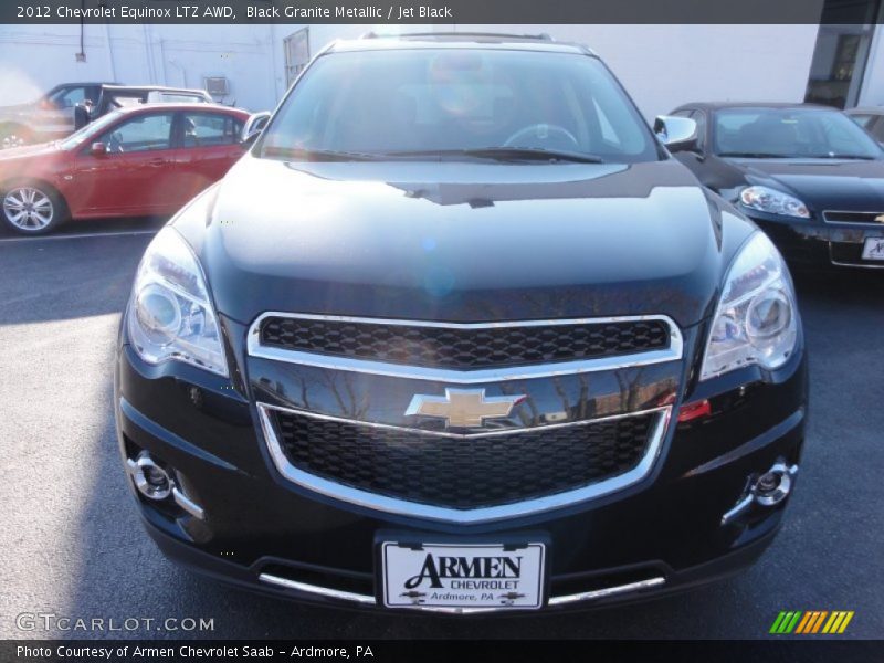 Black Granite Metallic / Jet Black 2012 Chevrolet Equinox LTZ AWD