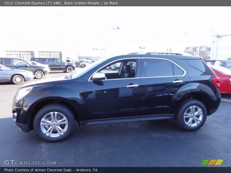 Black Granite Metallic / Jet Black 2012 Chevrolet Equinox LTZ AWD