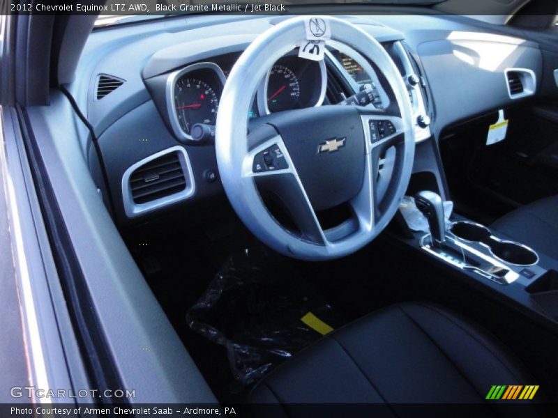 Black Granite Metallic / Jet Black 2012 Chevrolet Equinox LTZ AWD