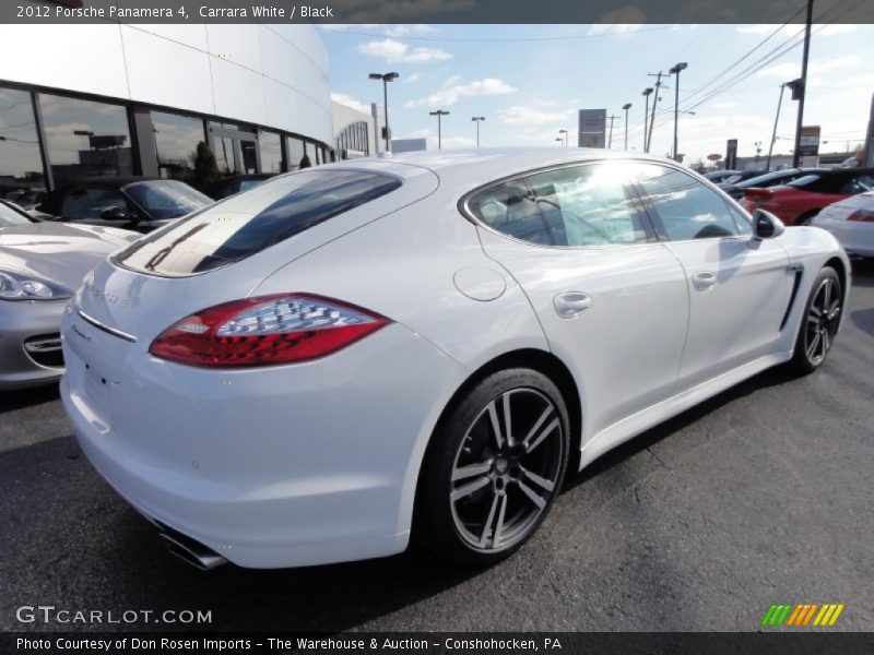 Carrara White / Black 2012 Porsche Panamera 4