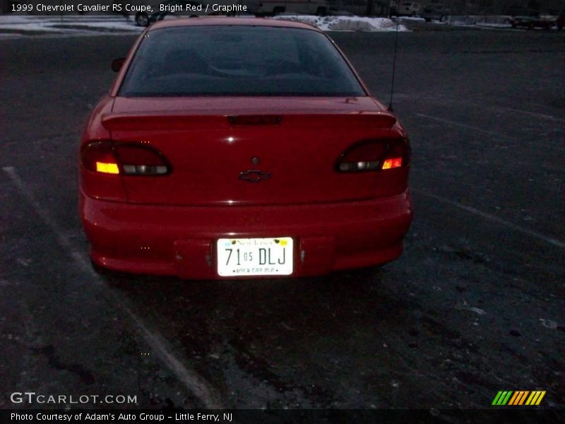 Bright Red / Graphite 1999 Chevrolet Cavalier RS Coupe