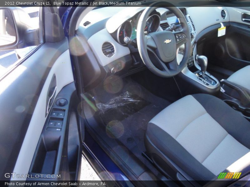 Blue Topaz Metallic / Jet Black/Medium Titanium 2012 Chevrolet Cruze LS
