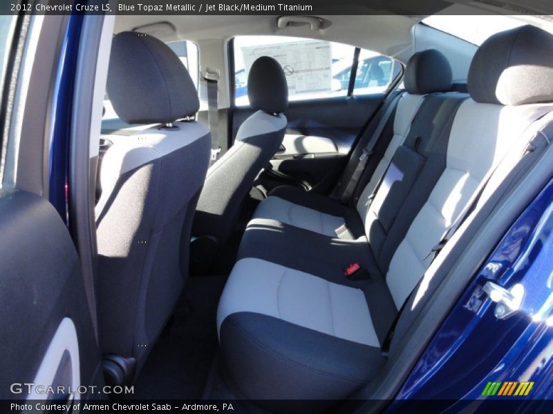 Blue Topaz Metallic / Jet Black/Medium Titanium 2012 Chevrolet Cruze LS