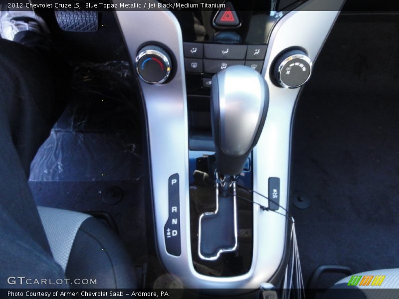 Blue Topaz Metallic / Jet Black/Medium Titanium 2012 Chevrolet Cruze LS