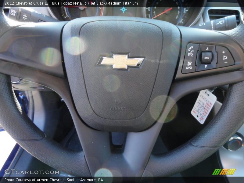 Blue Topaz Metallic / Jet Black/Medium Titanium 2012 Chevrolet Cruze LS