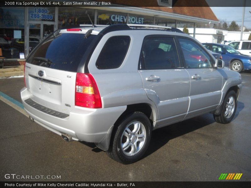 Satin Silver Metallic / Black 2008 Kia Sportage EX V6 4x4