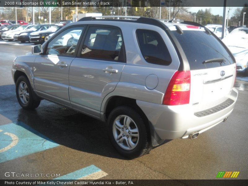 Satin Silver Metallic / Black 2008 Kia Sportage EX V6 4x4