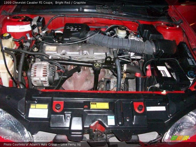 Bright Red / Graphite 1999 Chevrolet Cavalier RS Coupe