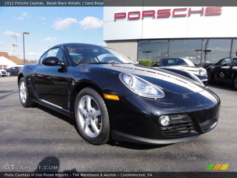 Basalt Black Metallic / Sand Beige 2012 Porsche Cayman