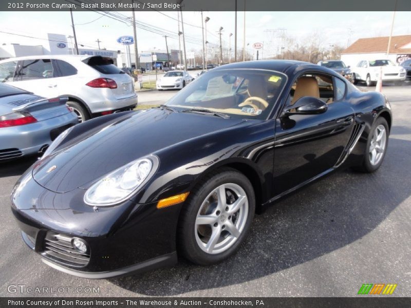 Basalt Black Metallic / Sand Beige 2012 Porsche Cayman