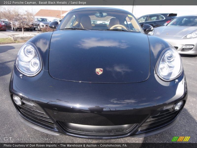 Basalt Black Metallic / Sand Beige 2012 Porsche Cayman