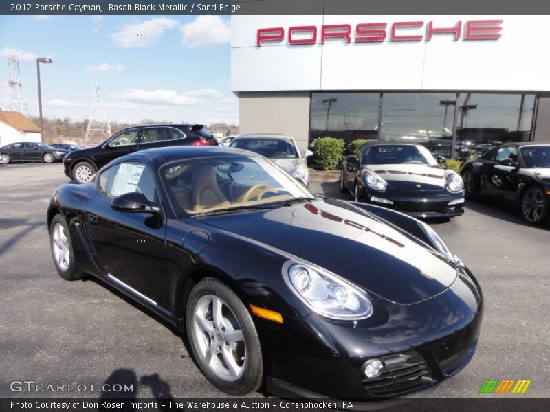 Basalt Black Metallic / Sand Beige 2012 Porsche Cayman