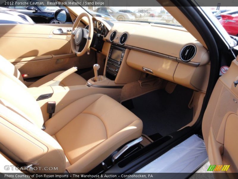 Basalt Black Metallic / Sand Beige 2012 Porsche Cayman