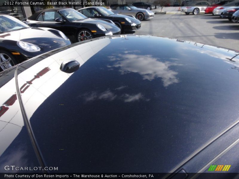 Basalt Black Metallic / Sand Beige 2012 Porsche Cayman