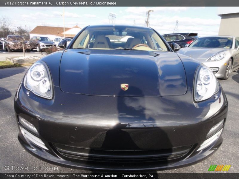 Carbon Grey Metallic / Luxor Beige 2012 Porsche Panamera 4S