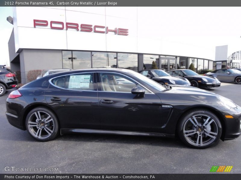 Carbon Grey Metallic / Luxor Beige 2012 Porsche Panamera 4S