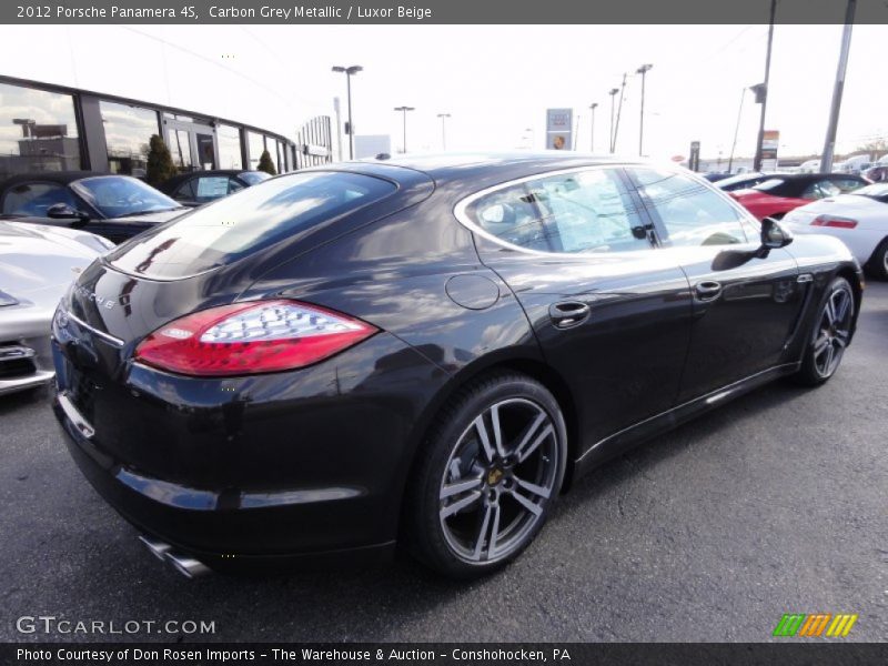 Carbon Grey Metallic / Luxor Beige 2012 Porsche Panamera 4S