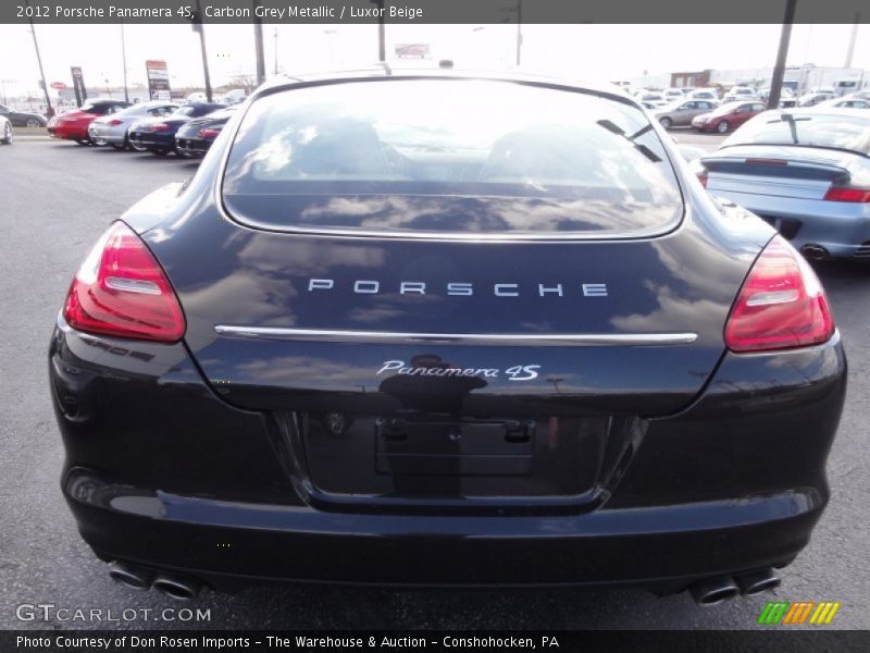 Carbon Grey Metallic / Luxor Beige 2012 Porsche Panamera 4S