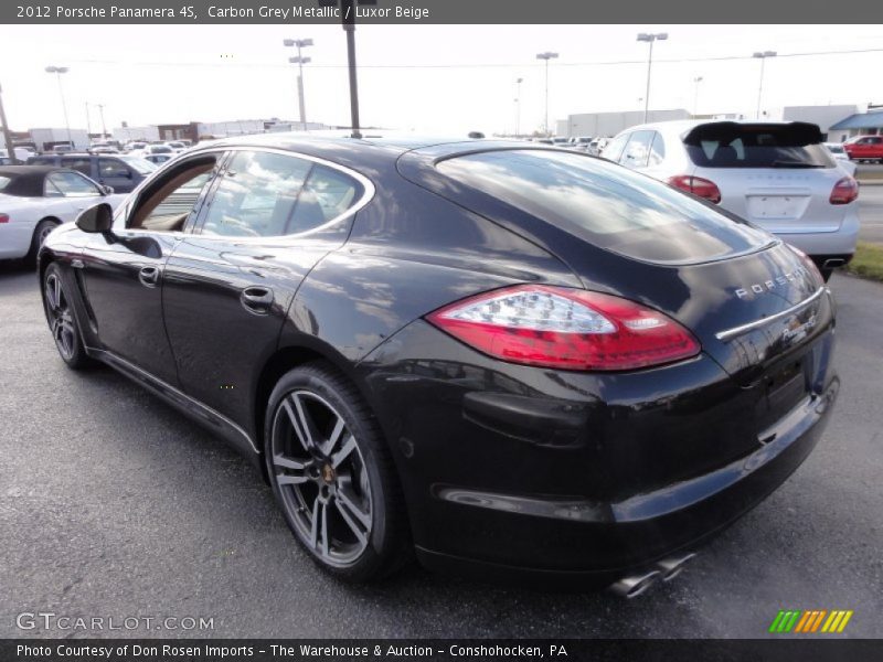 Carbon Grey Metallic / Luxor Beige 2012 Porsche Panamera 4S