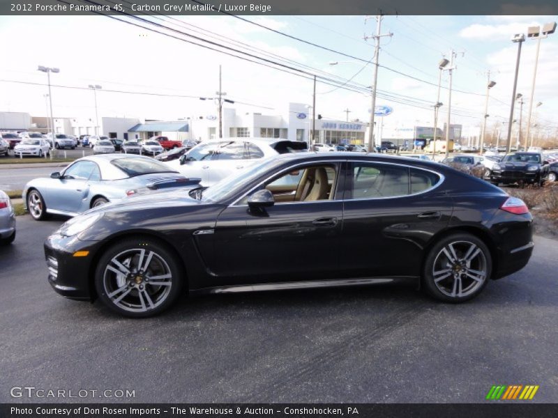 Carbon Grey Metallic / Luxor Beige 2012 Porsche Panamera 4S