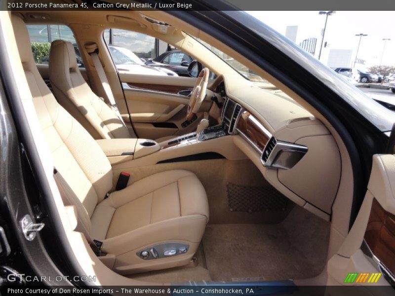 Carbon Grey Metallic / Luxor Beige 2012 Porsche Panamera 4S