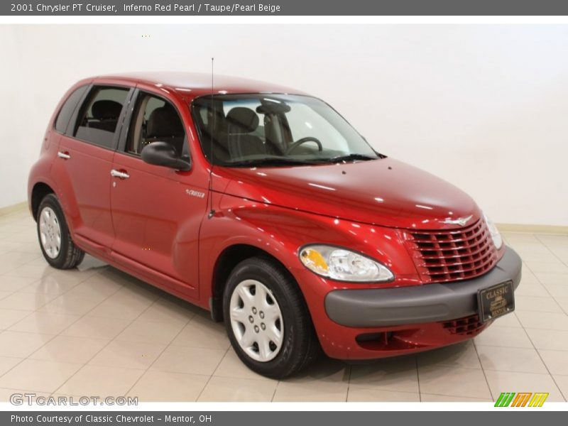 Inferno Red Pearl / Taupe/Pearl Beige 2001 Chrysler PT Cruiser