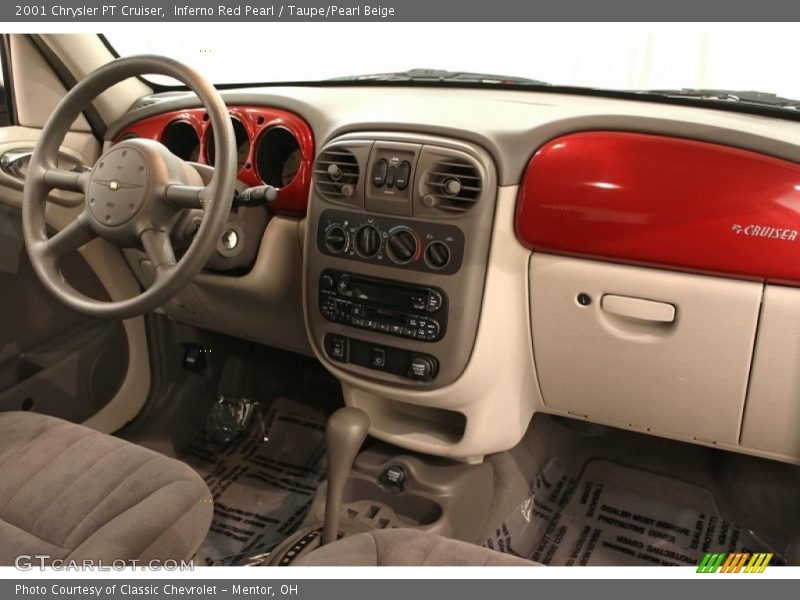Inferno Red Pearl / Taupe/Pearl Beige 2001 Chrysler PT Cruiser