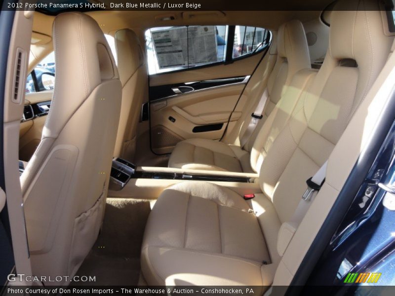 Rear Seat of 2012 Panamera S Hybrid