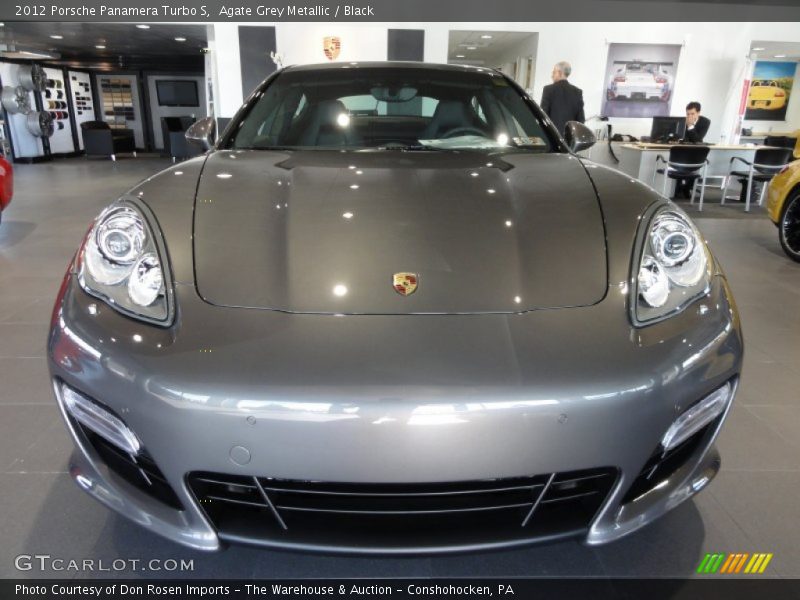 Agate Grey Metallic / Black 2012 Porsche Panamera Turbo S