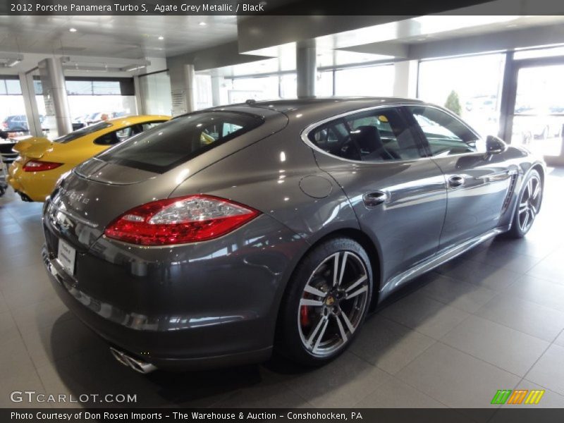 Agate Grey Metallic / Black 2012 Porsche Panamera Turbo S