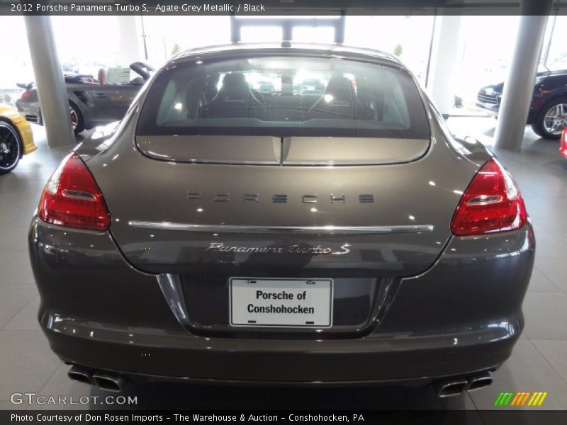 Agate Grey Metallic / Black 2012 Porsche Panamera Turbo S