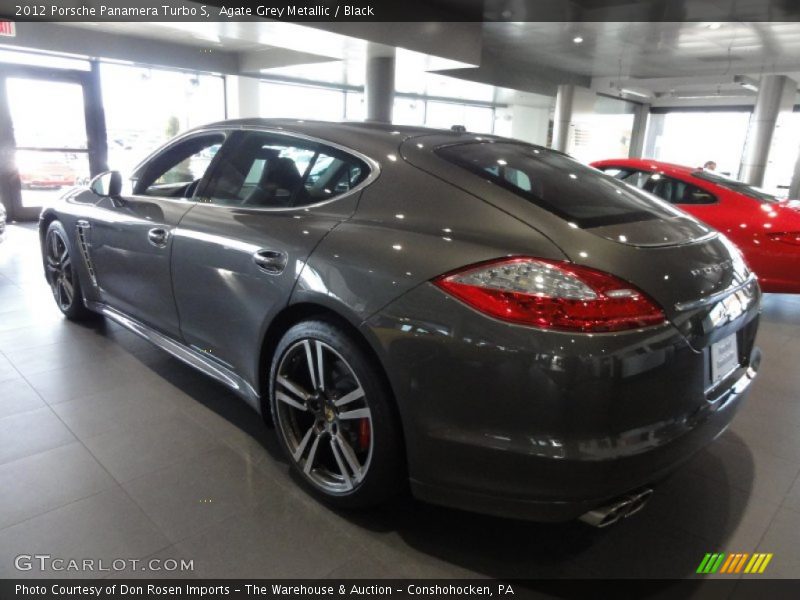 Agate Grey Metallic / Black 2012 Porsche Panamera Turbo S