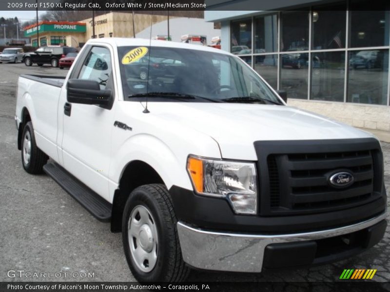 Oxford White / Stone/Medium Stone 2009 Ford F150 XL Regular Cab