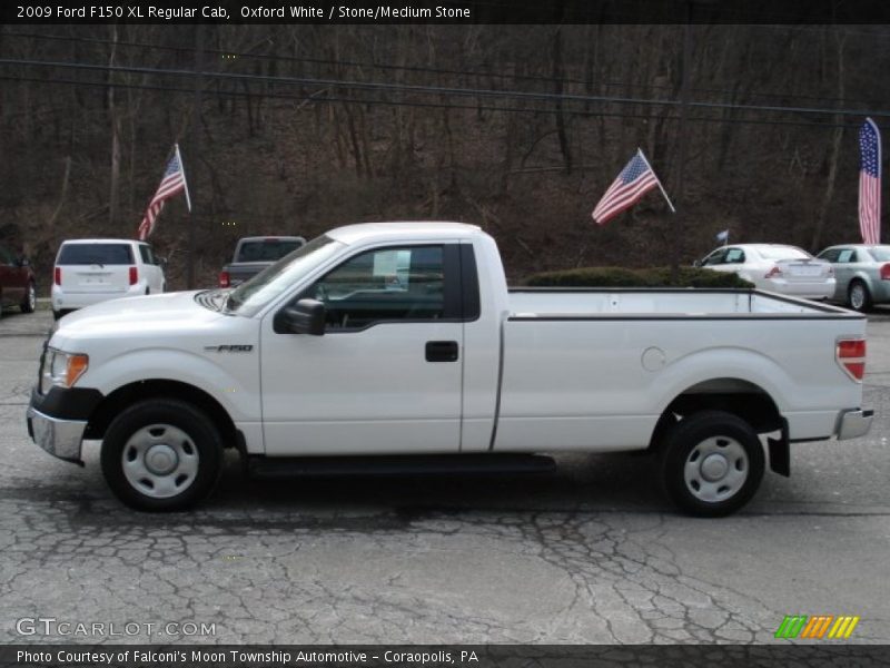 Oxford White / Stone/Medium Stone 2009 Ford F150 XL Regular Cab
