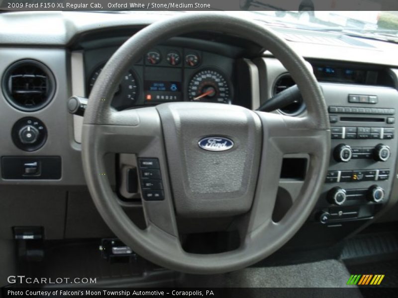 Oxford White / Stone/Medium Stone 2009 Ford F150 XL Regular Cab