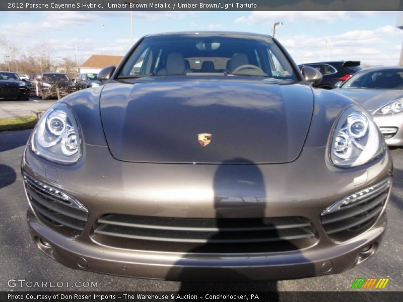 Umber Brown Metallic / Umber Brown/Light Tartufo 2012 Porsche Cayenne S Hybrid