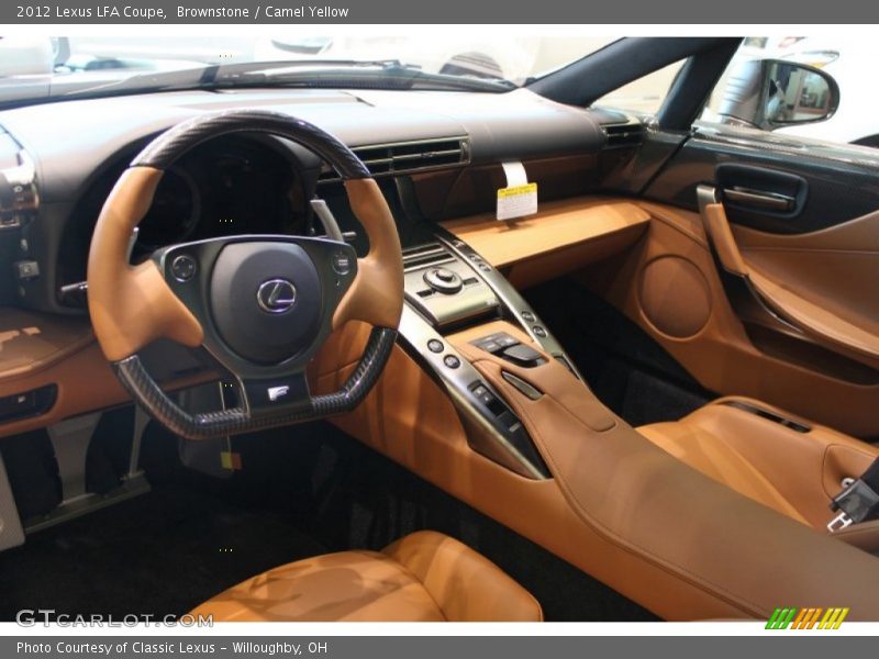  2012 LFA Coupe Camel Yellow Interior