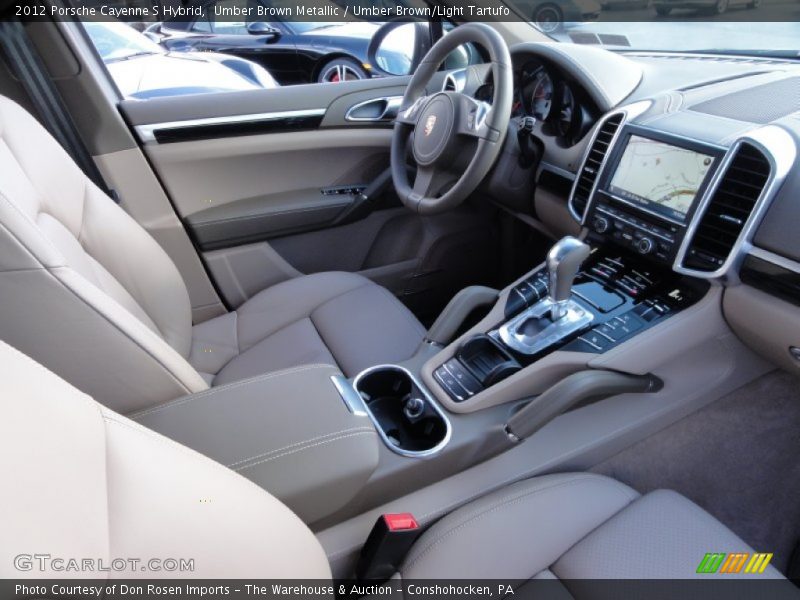 Umber Brown Metallic / Umber Brown/Light Tartufo 2012 Porsche Cayenne S Hybrid