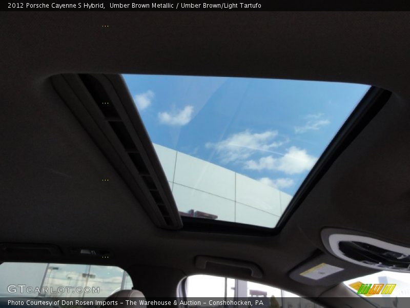 Umber Brown Metallic / Umber Brown/Light Tartufo 2012 Porsche Cayenne S Hybrid