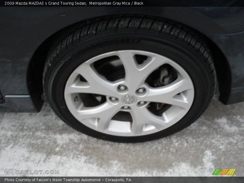 Metropolitan Gray Mica / Black 2009 Mazda MAZDA3 s Grand Touring Sedan