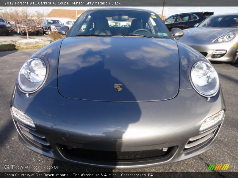 Meteor Grey Metallic / Black 2012 Porsche 911 Carrera 4S Coupe