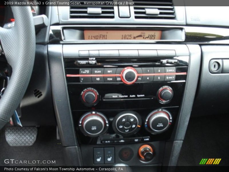 Metropolitan Gray Mica / Black 2009 Mazda MAZDA3 s Grand Touring Sedan