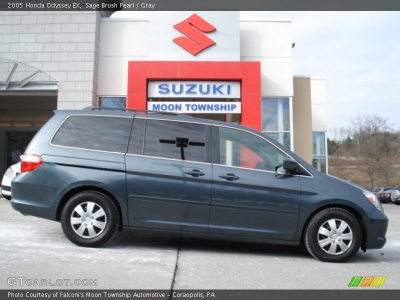 Sage Brush Pearl / Gray 2005 Honda Odyssey EX