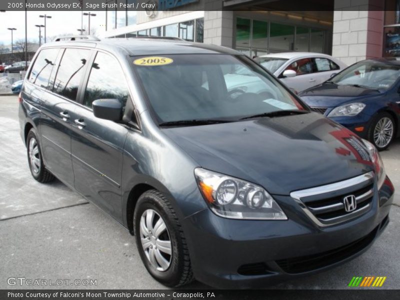 Sage Brush Pearl / Gray 2005 Honda Odyssey EX