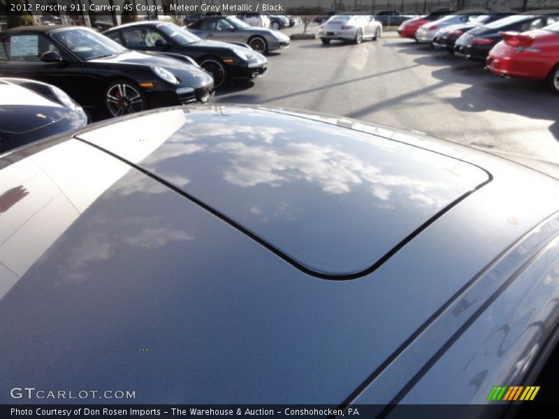 Meteor Grey Metallic / Black 2012 Porsche 911 Carrera 4S Coupe