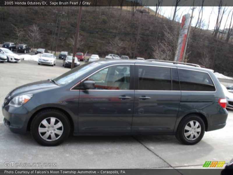 Sage Brush Pearl / Gray 2005 Honda Odyssey EX